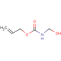 Carbamic acid, (hydroxymethyl)-, 2-propenyl ester formula graphical representation