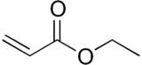 Ethyl acrylate formula graphical representation