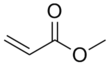Methyl acrylate formula graphical representation