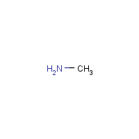 Methylamine formula graphical representation