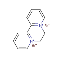 Diquat dibromide formula graphical representation