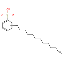 Dodecyl benzene sulfonic acid formula graphical representation