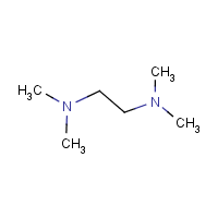 N,N,N',N'-Tetramethyl-1,2-ethanediamine formula graphical representation