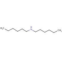 Dihexylamine formula graphical representation