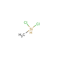 Methyldichlorosilane formula graphical representation