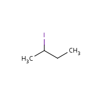 sec-Butyl iodide formula graphical representation