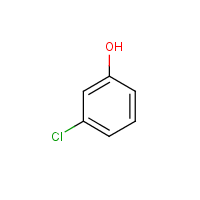 3-Chlorophenol formula graphical representation