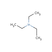 Triethylindium formula graphical representation