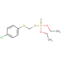 Carbophenothion formula graphical representation