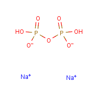 Disodium pyrophosphate formula graphical representation