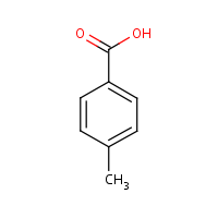 p-Toluic acid formula graphical representation