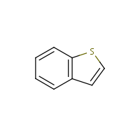 Benzothiophene formula graphical representation