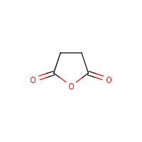 Succinic anhydride formula graphical representation