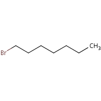 1-Bromoheptane formula graphical representation