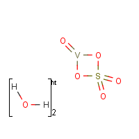 Vanadyl sulfate dihydrate formula graphical representation