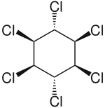 Lindane formula graphical representation