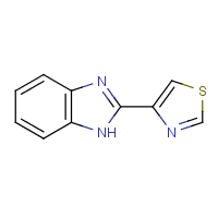 Thiabendazole formula graphical representation