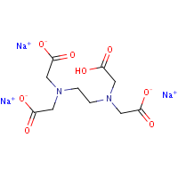 Trisodium EDTA formula graphical representation