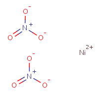 Nickel nitrate formula graphical representation