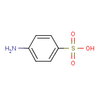 Sulfanilic acid formula graphical representation