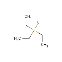 Chlorotriethylsilane formula graphical representation