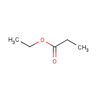 Ethyl propionate formula graphical representation