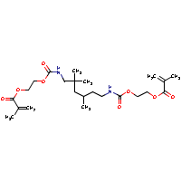 Urethane dimethacrylate formula graphical representation