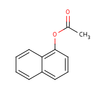 Naphthyl acetate formula graphical representation
