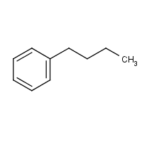 n-Butylbenzene formula graphical representation