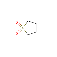 Sulfolane formula graphical representation