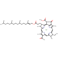 Bacteriochlorophyll formula graphical representation