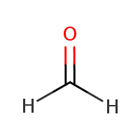 Formaldehyde formula graphical representation