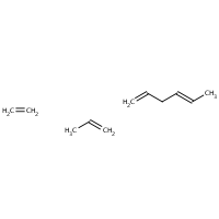 1,4-Hexadiene, polymer with ethene and 1-propene formula graphical representation