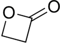 beta-Propiolactone formula graphical representation