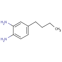 4-Butyl-1,2-benzenediamine formula graphical representation