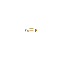 Iron phosphide formula graphical representation