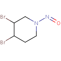 N-Nitroso-3,4-dibromopiperidine formula graphical representation