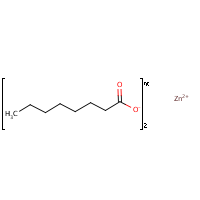 Zinc caprylate formula graphical representation