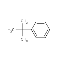 t-Butylbenzene formula graphical representation