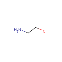 Ethanolamine formula graphical representation