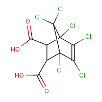 Chlorendic acid formula graphical representation