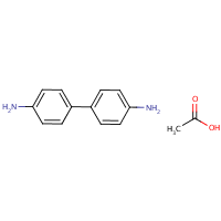 Benzidine acetate formula graphical representation