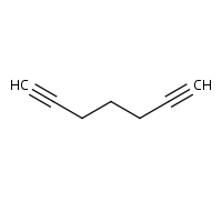 1,6-Heptadiyne formula graphical representation