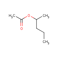 sec-Amyl acetate formula graphical representation