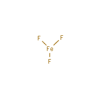 Ferric fluoride formula graphical representation