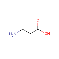 beta-Alanine formula graphical representation