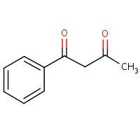 Benzoylacetone formula graphical representation