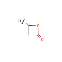 beta-Butyrolactone formula graphical representation