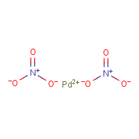 Palladium nitrate formula graphical representation