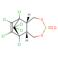 beta-Endosulfan formula graphical representation